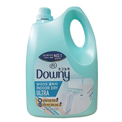 다우니 엑스퍼트 실내건조 초고농축 섬유유연제 프레시 클린 본품, 4L, 1개