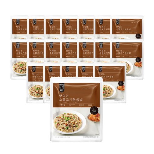 허닭식단 [본사당일출고] 맛있는 소불고기볶음밥 250g, 40개