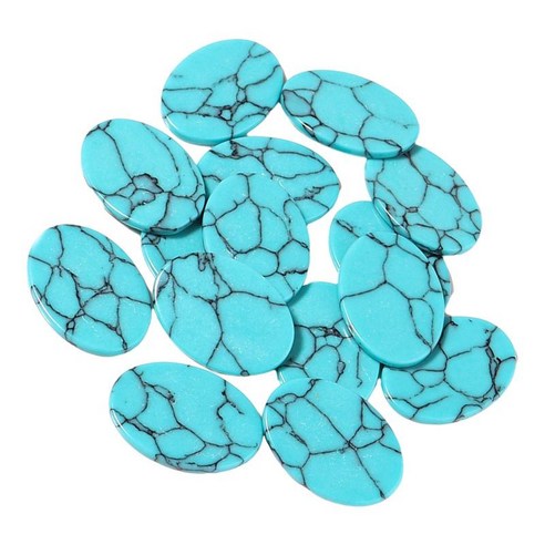 보석 만들기를 위한 타원형 카보숑 보석 플랫백 18x13mm diy 스크랩북 꾸밈 참 펜던트 공예를 위한 10개의 느슨한