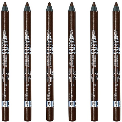 리멜 스캔들아이즈 워터프루프 라이너, Brown, 6개