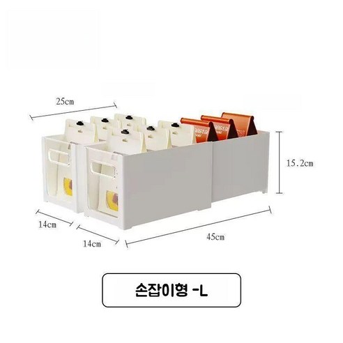 1+1길이조절 펜트리 정리함 에우셉, L(손잡이형)