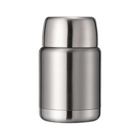 SIMMY 스튜 비커 304 스테인레스 스틸 도시락 수프 점심 양동이 죽 컵 절연 식품 용기, 500ml, 실버