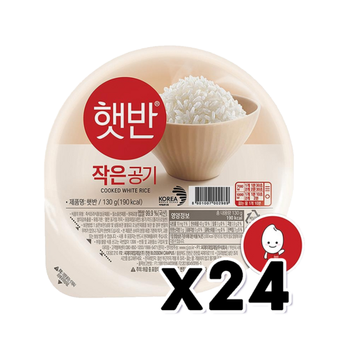 햇반 즉석밥 작은공기, 1300mg, 72세트