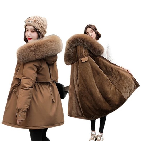안타티카롱 M3XL 겨울 여성 파카는 울 소재로 보온성이 뛰어나며, 라이너 후드를 제거하고 착용할 수 있는 스타일리시한 재킷입니다.