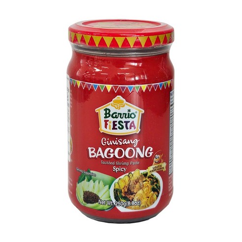 필리핀 Barrio FiESTA 바궁 소티드 쉬림프 페이스트 스파이시 250g 음식 요리 소스 식자재 식품 / Bagoong Sauteed Shrimp Paste Spicy, 1개