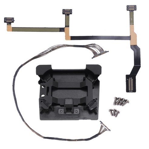 DJI MAVIC 프로 드론 카메라 안정제 장비에 대한 유연한 케이블 짐벌 수리 리본 플랫 케이블 PCB 플렉스 수리 부품, 검정, 하나