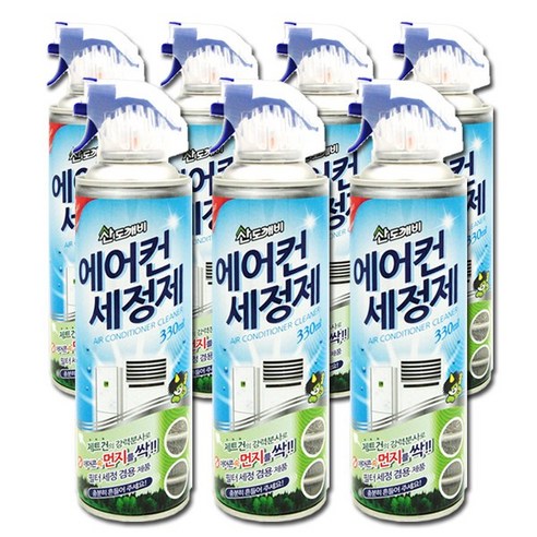 산도깨비 에어컨 세정제, 330ml, 7개