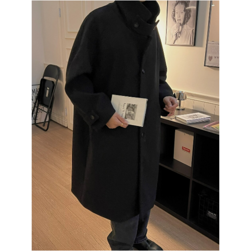 밍크코트  Wool Balmacan coat