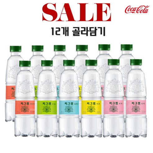씨그램 5종 350ml 플레인 레몬 라임 비타자몽 피치 탄산수 (총12개) 골라담기, 라임 350ml x 6개, 피치 350ml x 6개, 1세트