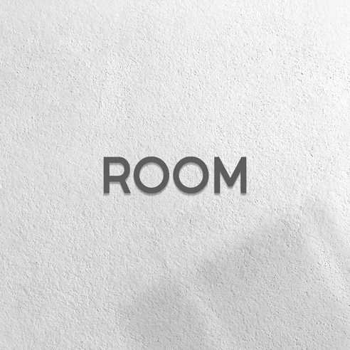 마마픽스 아크릴 도어사인 표지판 그레이, 1개, ROOM