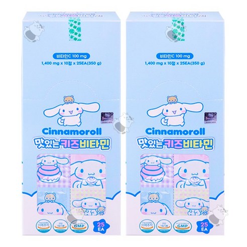 시나모롤 시나모롤 키즈비타민 250정 2개 캐릭터비타민 씹어먹는 어린이비타민C
