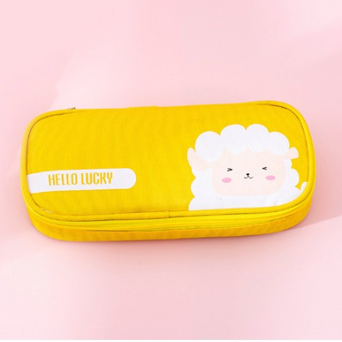 (주)오디너리 동물 캐릭터 필통, 엘로우