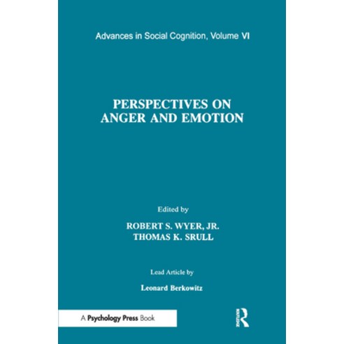 (영문도서) Perspectives on Anger and Emotion: Advances in Social Cognition Volume Vi Paperback, Psychology Press, English, 9780805813272