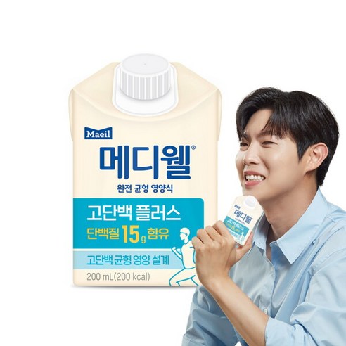 [메디웰] 고단백플러스 200ml 30팩(1박스), 30개