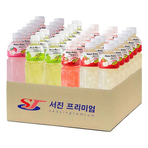 (서진프리미엄) 모구모구 4종혼합(리치+샤인머스켓+딸기+사과) 320mlx36ea, 320ml