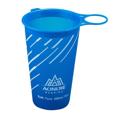 AONIJIE 소프트 플라스크 물병 접이식 접이식 물 주머니 TPU 프리 러닝 하이드레이션 팩 허리 가방 SD09/10 250/500ml, 하나, 색깔1