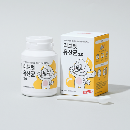 리브펫 반려동물 유산균 3.0 60g, 참치,치즈, 1개, 소화기능