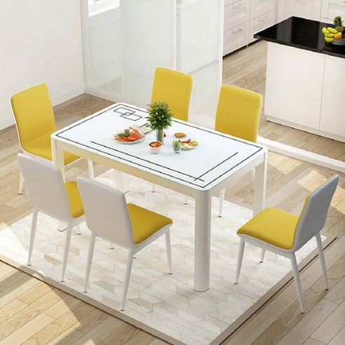 XML 6인용 4인용 식탁세트: 현대적인 홈 스타일에 필수적인 탁월한 선택