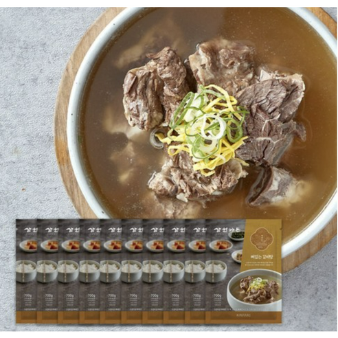 삼원가든 뼈없는 갈비탕 700g*5팩, 700g, 10개