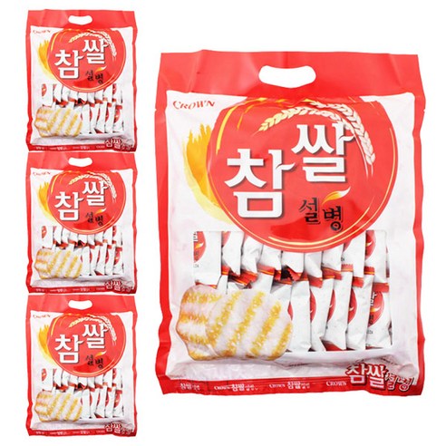 크라운 참쌀 설병, 270g, 4개