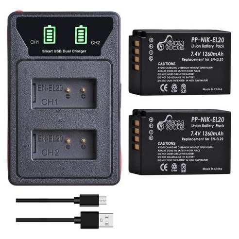 Pickle 전원 ENEL20 EN EL20a 배터리 및 LED 듀얼 USB 충전기 Nikon Coolpix P1000 Nikon1 J1 J2 J3 Nikon1 AW1 용 C타입, 8.1 charger 니콘p1000배터리 Pickle 전원 ENEL20 EN EL20a 배터리 및 LED 듀얼 USB 충전기 Nikon Coolpix P1000 Nikon1 J1 J2 J3 Nikon1 AW1 용 C타입, 8.1 charger 니콘p1000배터리