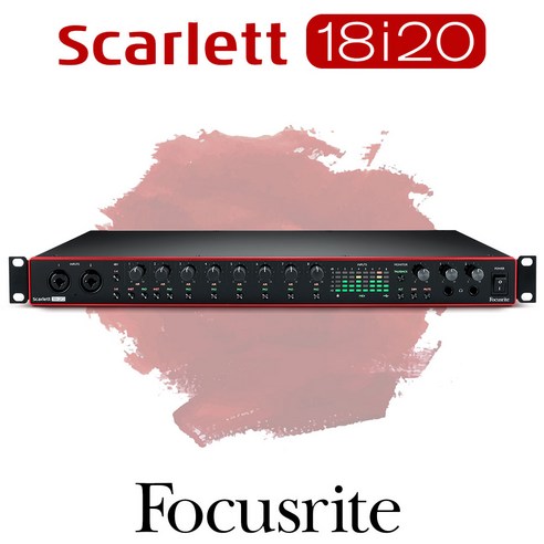 포커스라이트 Scarlett 18i20 3rd Gen 3세대 레코딩 MIDI 프리앰프 스칼렛 오디오 인터페이스