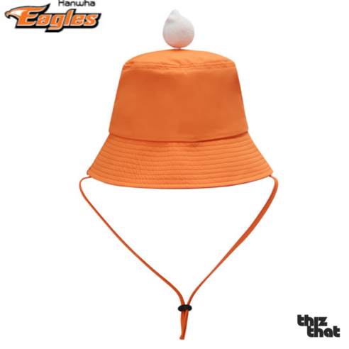 한화 이글스의 열정을 담은 스타일리쉬한 오렌지 응원 버킷햇