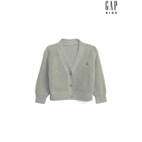 갭키즈 23년 [베이비 여아 0-24개월] 리브드 코튼 셰이커 가디건 5233328501083