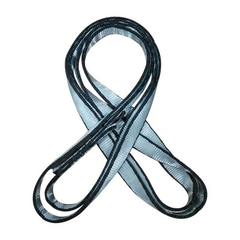 18mm 나일론 슬링 주자 22kN 암벽 등반 루프 경량 요가 슬링, 은, 폴리 에스테르