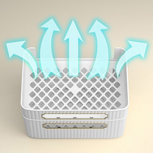 집안의 질서를 정연하게 정돈해주는 뉴라인 다용도 멀티탭 와이파이 공유기 정리함
