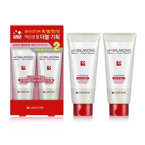 케어존 약산성폼 더블 (200ml+200ml)