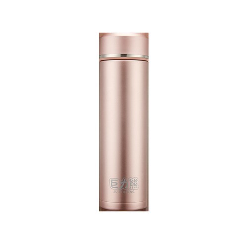스테인레스 스틸 머그잔 휴대용 컵 선물 야외 스포츠 컵, 금색, 500ml