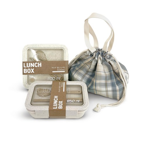 일상에 스며드는 자연, 다소다 밀짚 도시락통 밀색 세트: 당신의 점심시간을 특별하게 직장인도시락통