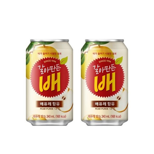 해태 갈아만든 배, 340ml, 6개
