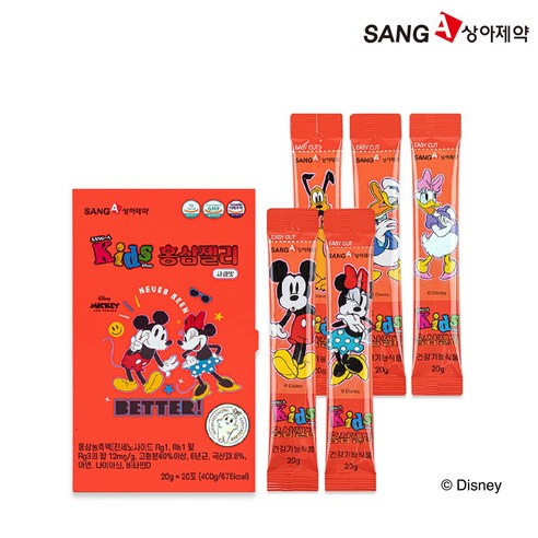 상아제약 키즈플러스 Kids Plus 어린이 홍삼젤리 사과맛, 1개, 400g