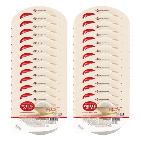 햇반 백미밥 210g 중간공기, 28개