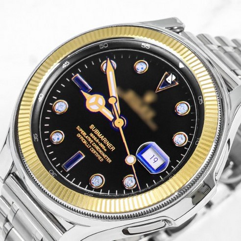 타임스토리 갤럭시워치4 클래식 42mm 호환 베젤링, K-45 유광골드
