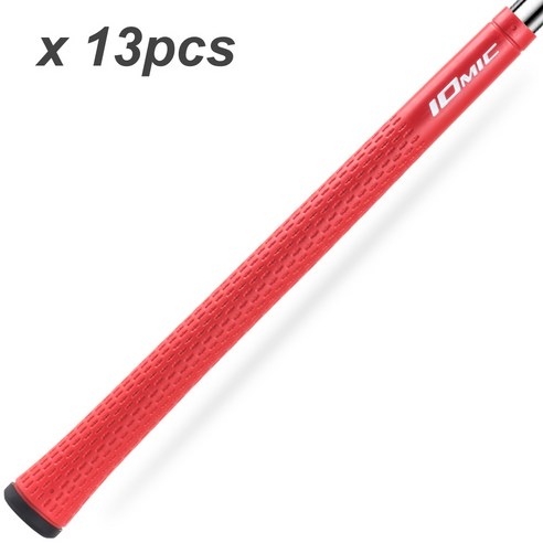 13개 IOMIC STICKY 2.3 골프 그립 범용 TPE 골프 그립 골프 우드 그립 아이언, IOMIC A BK RD 13PCS