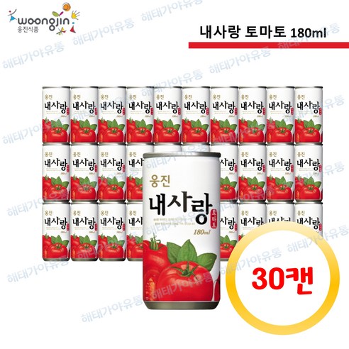 웅진 내사랑 토마토 180ml 30캔