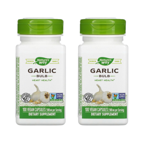 네이처스웨이 갈릭허브 마늘 하루한알 알리신 셀레늄 유기성게르마늄 580mg 100캡슐