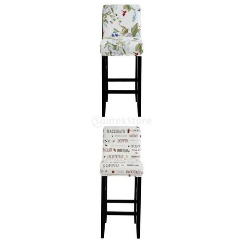 홈 호텔에 대한 2pcs 탄성 짧은 등받이 의자 좌석 커버 바 의자 Slipcover, 폴리에스터 및 스판덱스, 기타