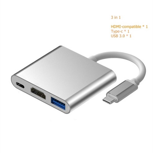 칼디짓 trumsoon type c 벼락 3 4k daul hdmi 호환 usb c 3.0 어댑터 macbook 표면 samsung s21 dex 10 tv, 하얀