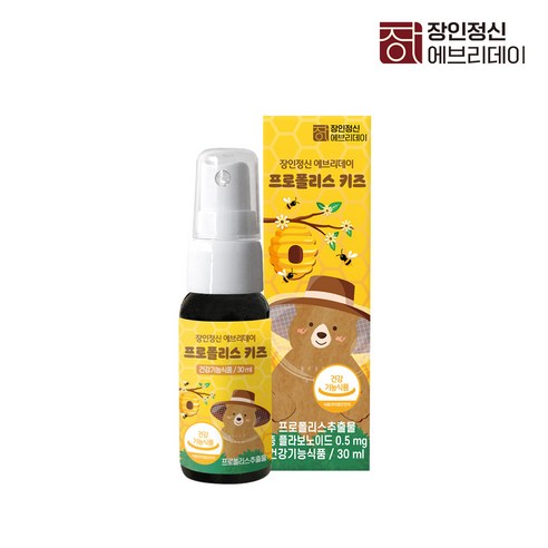 장인정신 에브리데이 프로폴리스 키즈, 30ml, 2개