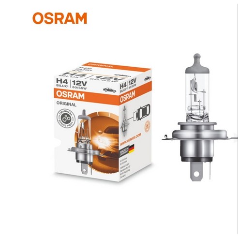 오스람 H4 현대 포터2 할로겐 12V 60W/55W 독일산 자동차 전조등 전구, 1개