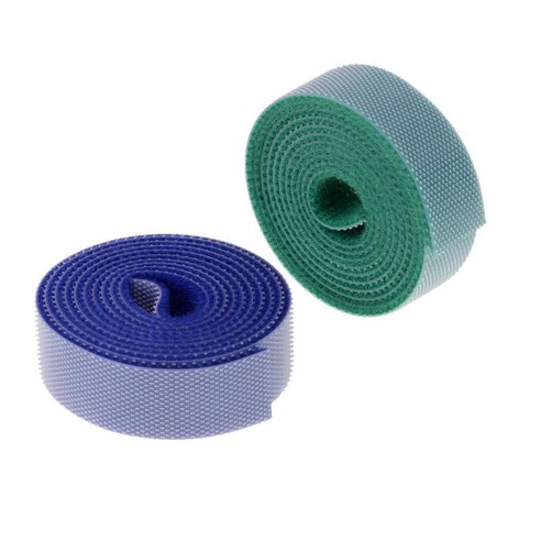 2pcs 15mm 나일론 케이블 타이 롤 양면 후크 및 루프 와이어 주최자, 멀티, 설명