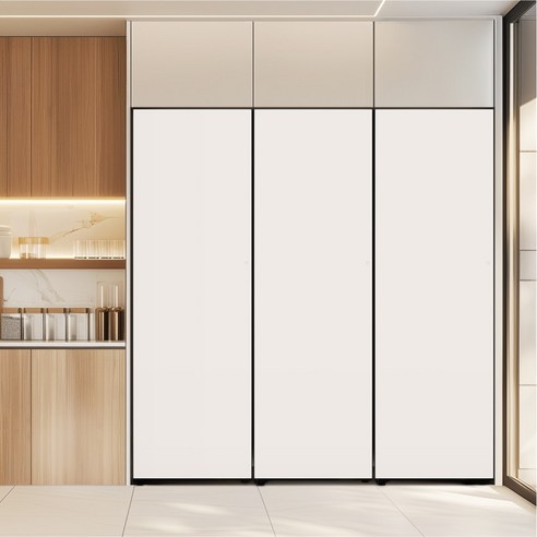 [색상선택형] LG전자 오브제 컨버터블 패키지 글라스 냉장전용고 + 냉동전용고 + 김치전용고 세트 우열림 방문설치