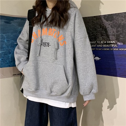 FloraMana 여성 오버핏 후드티