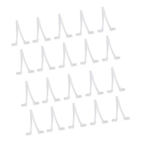 수영장 텔레스코픽 폴 핸들 수영장 액세서리 20pcs V 클립, 플라스틱, 화이트
