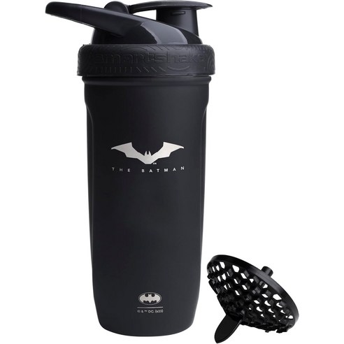 스마트쉐이크 DC Reforce 스테인리스 스틸 단백질 셰이커 병 900ml, 4세트, 배트맨