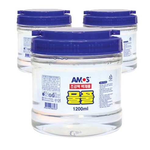 아모스 물풀 1200ml 액체괴물만들기 물풀 슬라임풀 학생용풀 만 - 풀/본드/접착제 | 쿠팡
